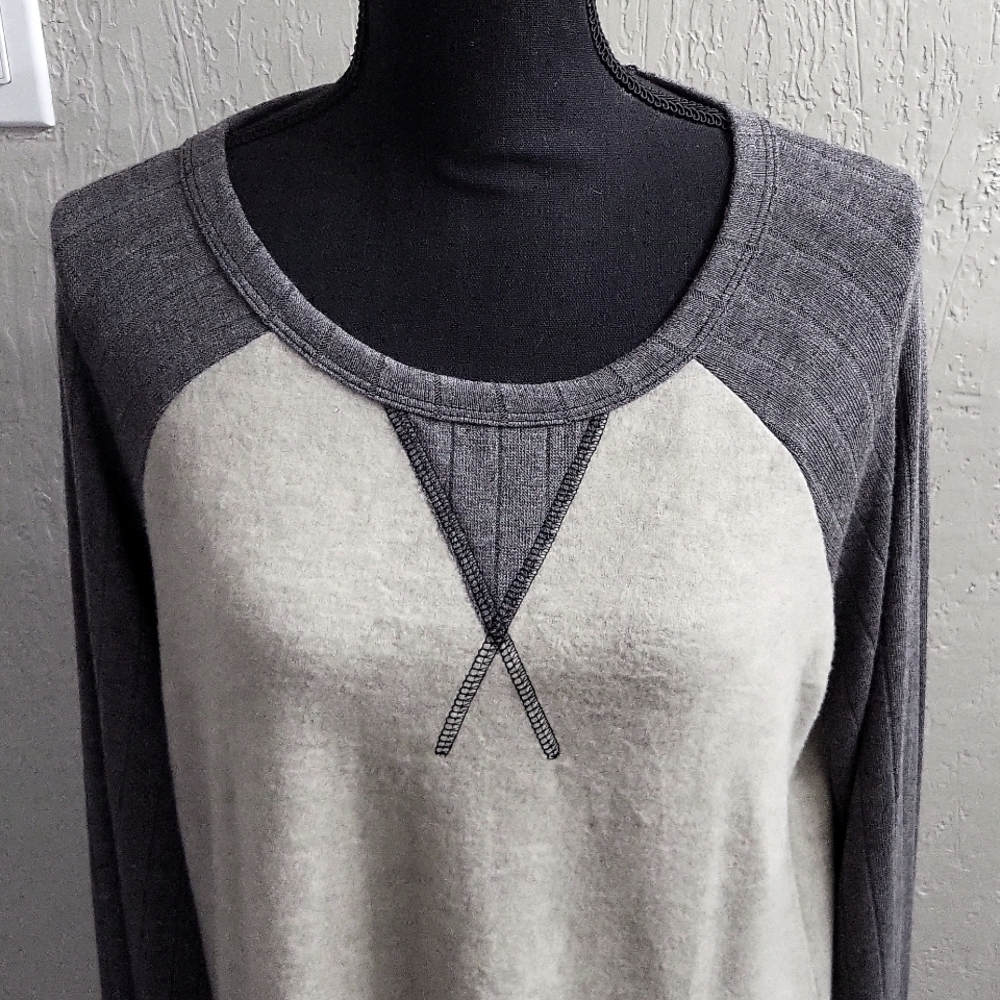 Perfect Peach Super Soft 2 Tone Long Sleeve Shirt
